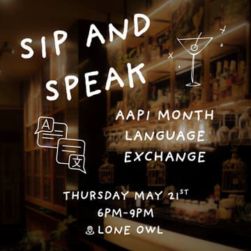 Cover Image for Sip & Speak: AAPI Month Language Exchange
