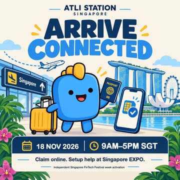 Cover Image for Atli Station Singapore: Arrive Connected 🇸🇬 | Singapore FinTech Festival Week