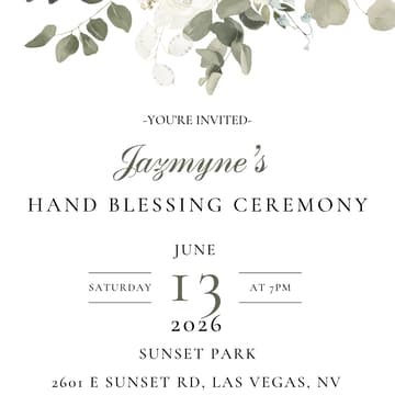 Cover Image for Jazmyne's Hand Blessing Ceremony