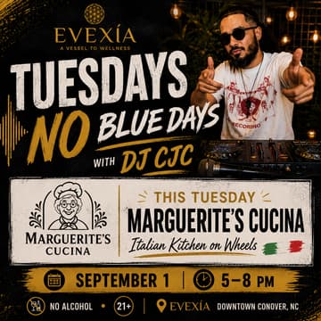 Cover Image for TUESDAYS = NO BLUE DAYS at EVEXÍA!