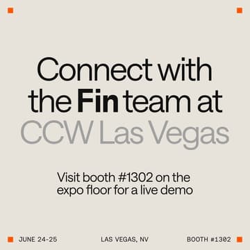 Cover Image for Book a Fin demo at CCW