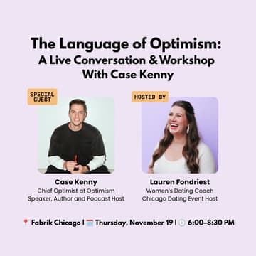 Cover Image for The Language of Optimism: A Live Conversation & Workshop with Case Kenny