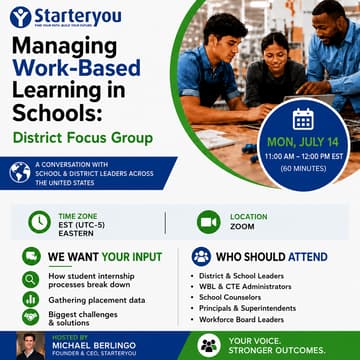 Cover Image for Managing Work-Based Learning in Schools: National District Focus Group