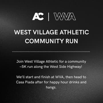 Cover Image for West Village Athletic Community Run