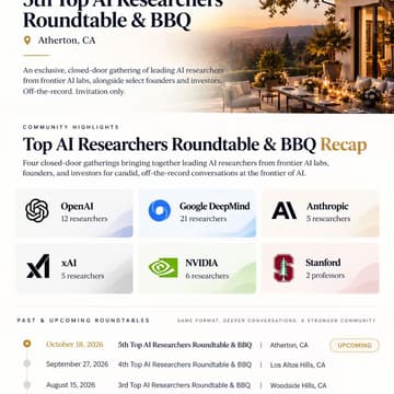 Cover Image for Top AI Researchers Roundtable & BBQ Party in Atherton