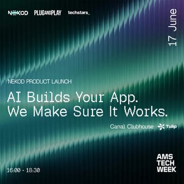 Cover Image for NEKOD Launch - AI builds your app. We make sure it works safely! (free walk-in scans)