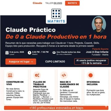 Cover Image for Claude IA- Curso Practico. - Online