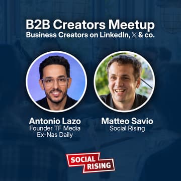 Cover Image for B2B Creators Meetup #3 with Antonio Lazo