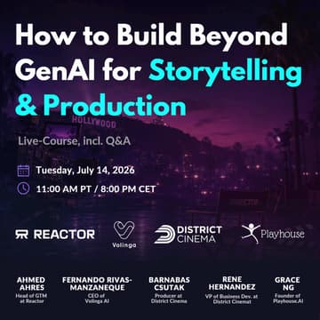Cover Image for How to Build Beyond GenAI for Storytelling & Production