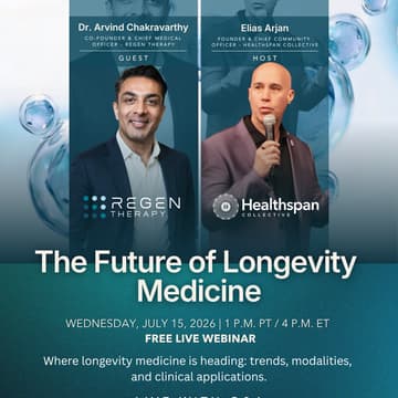 Cover Image for The Future of Longevity Medicine - FREE Webinar