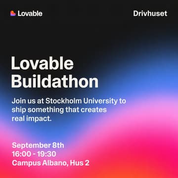 Cover Image for Lovable & Drivhuset Impact Buildathon