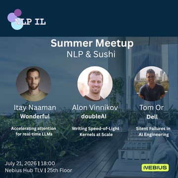 Cover Image for NLP IL x Nebius - July Meetup 2026