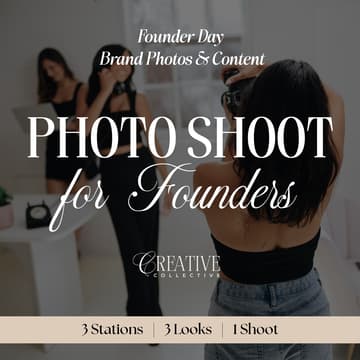 Cover Image for Founder Photo Shoot Day | Mini-Brand Shoot Series