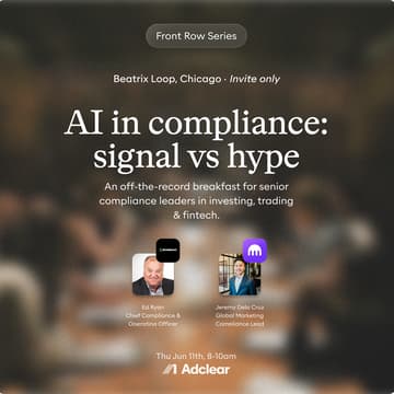 Cover Image for Front Row - Compliance Leaders Breakfast Panel