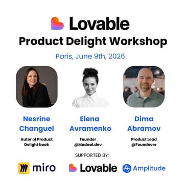 Cover Image for Lovable × Product Delight Workshop