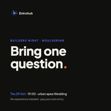 Cover Image for Builders Night: Bring One Question (Bouldering)