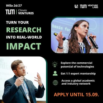 Cover Image for TUM Climate Ventures Program - Informational Webinar