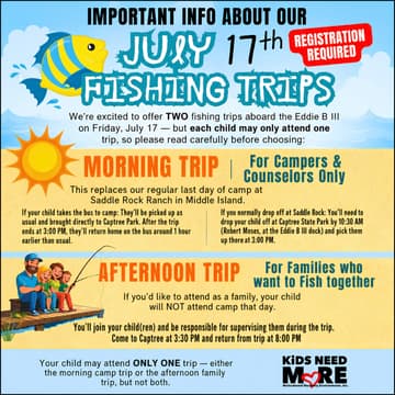 Cover Image for Camper & Counselor Fishing Trip | Eddie B III