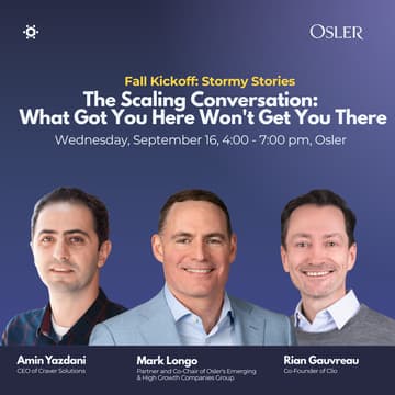 Cover Image for Fall Kickoff: Stormy Stories - The Scaling Conversation: What Got You Here Won't Get You There