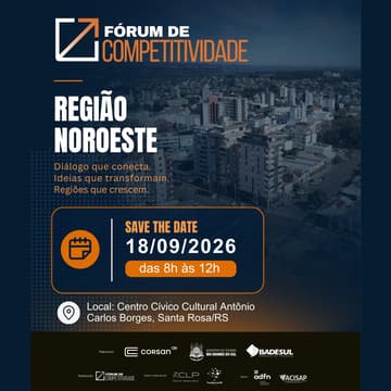Cover Image for Fórum de Competitividade | Região Noroeste | Santa Rosa