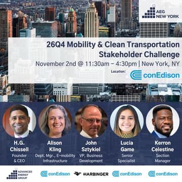 Cover Image for AEG New York 26Q4 Mobility & Clean Transportation Stakeholder Challenge