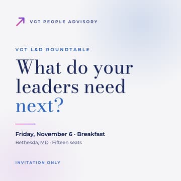Cover Image for VGT L&D Roundtable: Bethesda Breakfast
