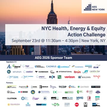 Cover Image for AEG NYC Health, Energy & Equity Action Challenge @ Climate Week NYC