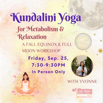 Cover Image for Kundalini Workshop for Metabolism & Relaxation