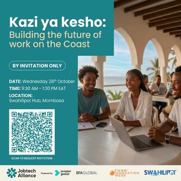 Cover Image for Kazi ya Kesho: Building the Future of Work on the Coast