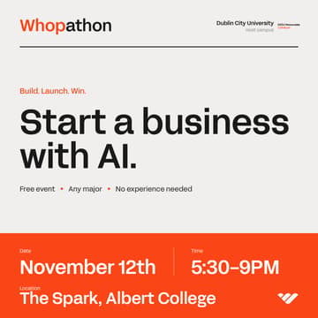 Cover Image for ⚡ DCU Whopathon | Online Business Hackathon