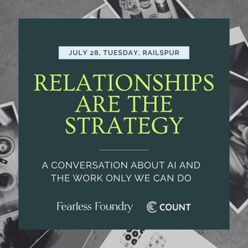 Cover Image for Relationships are the Strategy: A Conversation About AI and the Work Only We Can Do
