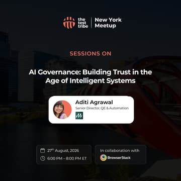 Cover Image for AI Governance – Building Trust in the Age of Intelligent Systems | 9th New York QA Meetup
