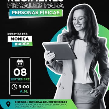 Cover Image for REGÍMENES FISCALES PARA PERSONAS FÍSICAS (PRESENCIAL)