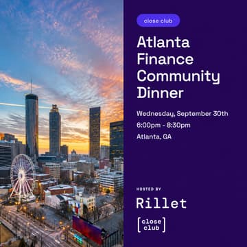 Cover Image for Atlanta Finance Community Dinner w/ Rillet
