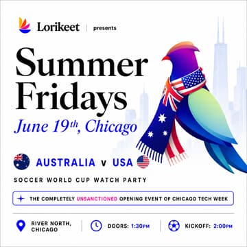 Cover Image for Summer Fridays — Australia v USA, Soccer World Cup Watch Party