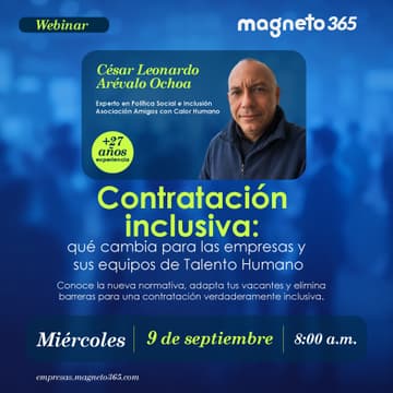Cover Image for Contratación inclusiva: qué cambia para las empresas y sus equipos de Talento Humano
