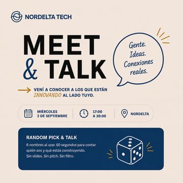 Cover Image for Nordelta Tech Meet & Talk — Edición 02