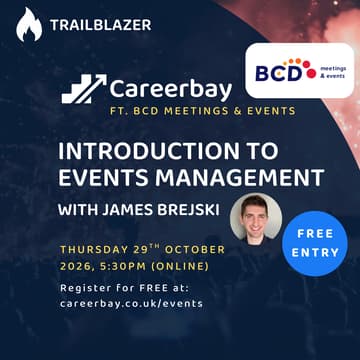 Cover Image for Introduction to Events Management - Career Insights Event - Featuring BCD Meetings & Events