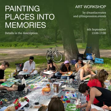 Cover Image for Painting Places into Memories: Art Workshop