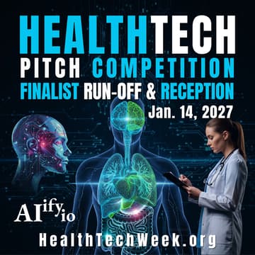 Cover Image for ⚕️ HealthTech Week Pitch Competition – Finalist Run-off, Awards, & Reception ⚕️ (@JPM) in Partnership with MedStartr