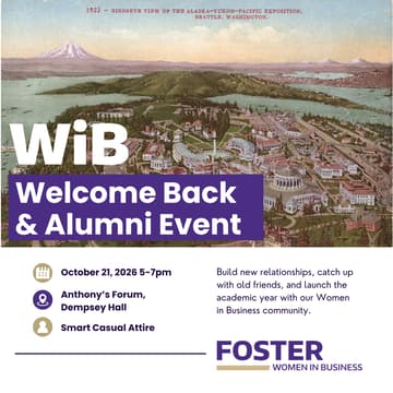 Cover Image for UW WiB Welcome Back & Alumni Event
