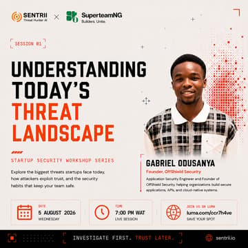 Cover Image for Understanding Today's Threat Landscape - Startup Security Workshop Series