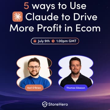 Cover Image for 5 Ways to Use Claude To Drive More Profit in Ecom [Virtual]