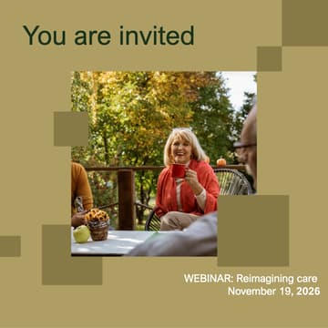 Cover Image for WEBINAR: Reimagining care: Creating a connected resident journey to deliver better outcomes