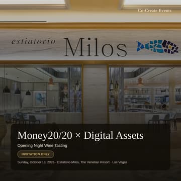 Cover Image for Money20/20 x Digital Assets: Opening Night Wine Tasting