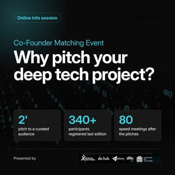 Cover Image for Info Session: Pitch at the Co-Founder Matching Event (3rd Edition)