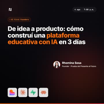 Cover Image for De idea a producto: cómo construí una plataforma educativa con IA en 3 días