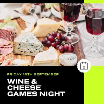 Cover Image for Wine & Cheese Games Night