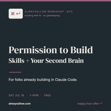 Cover Image for Allow Always: Permission to Build