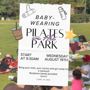 Cover Image for Baby-wearing Pilates In The Park- Pilates N’ Play dates